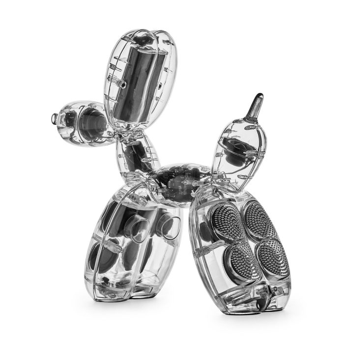 Jeff Koons Balloon Dog Speaker from Lexon – Transparent