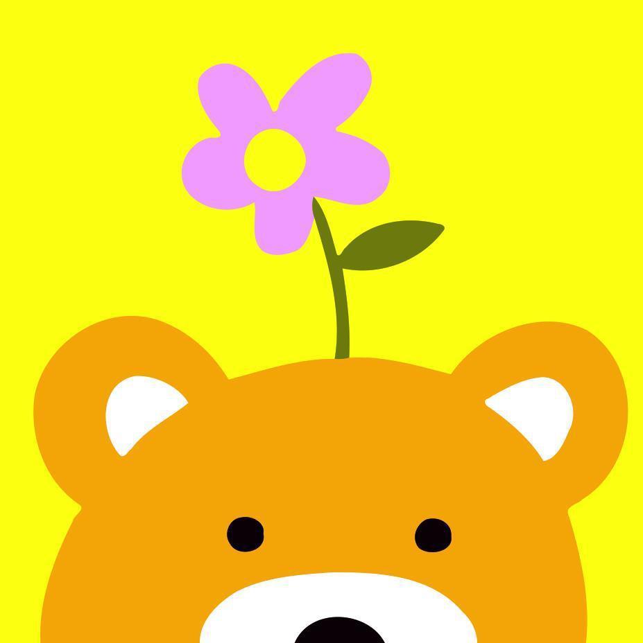 Children Painting kit Bear and Flower