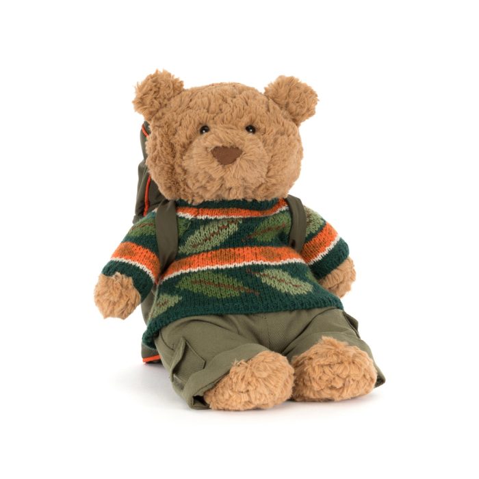 Jellycat Woodland Creature Plush Toy – Bear Hiking Outfit