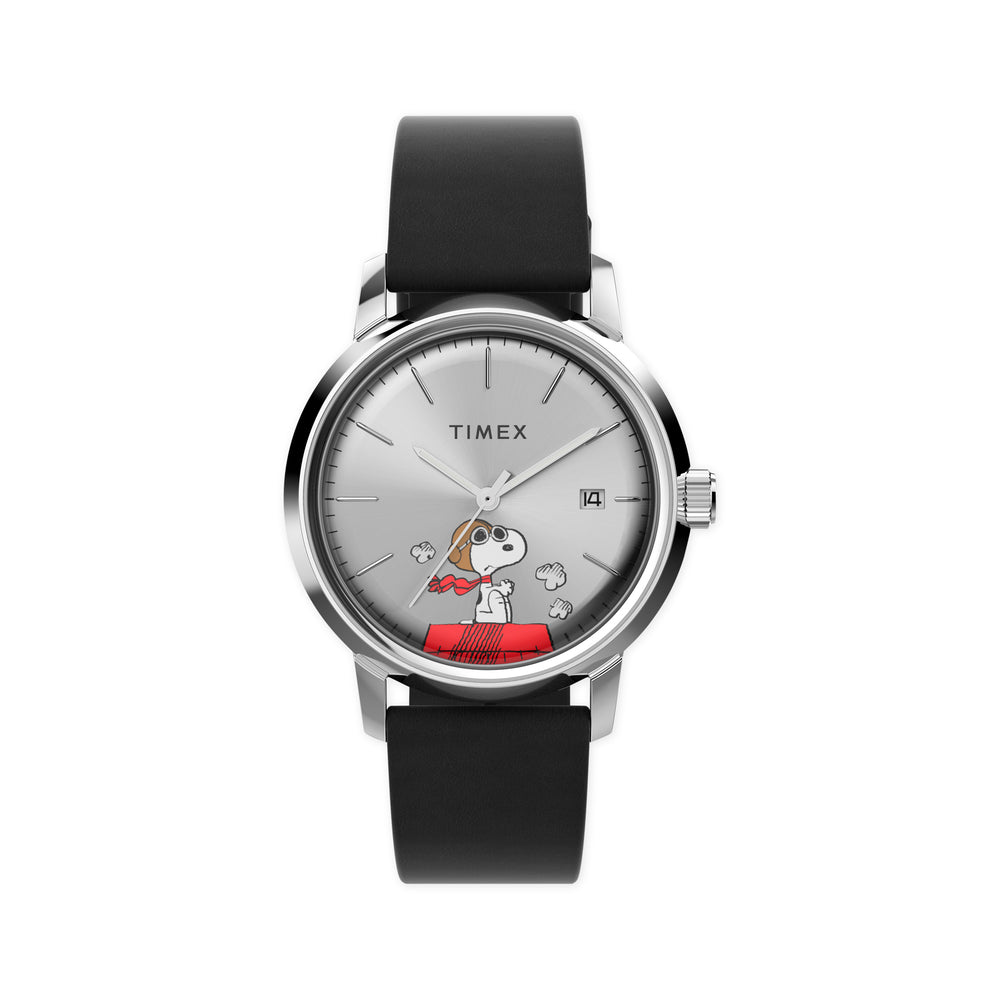 Timex Snoopy Peanuts Marlin Automatic Flying Ace Watch