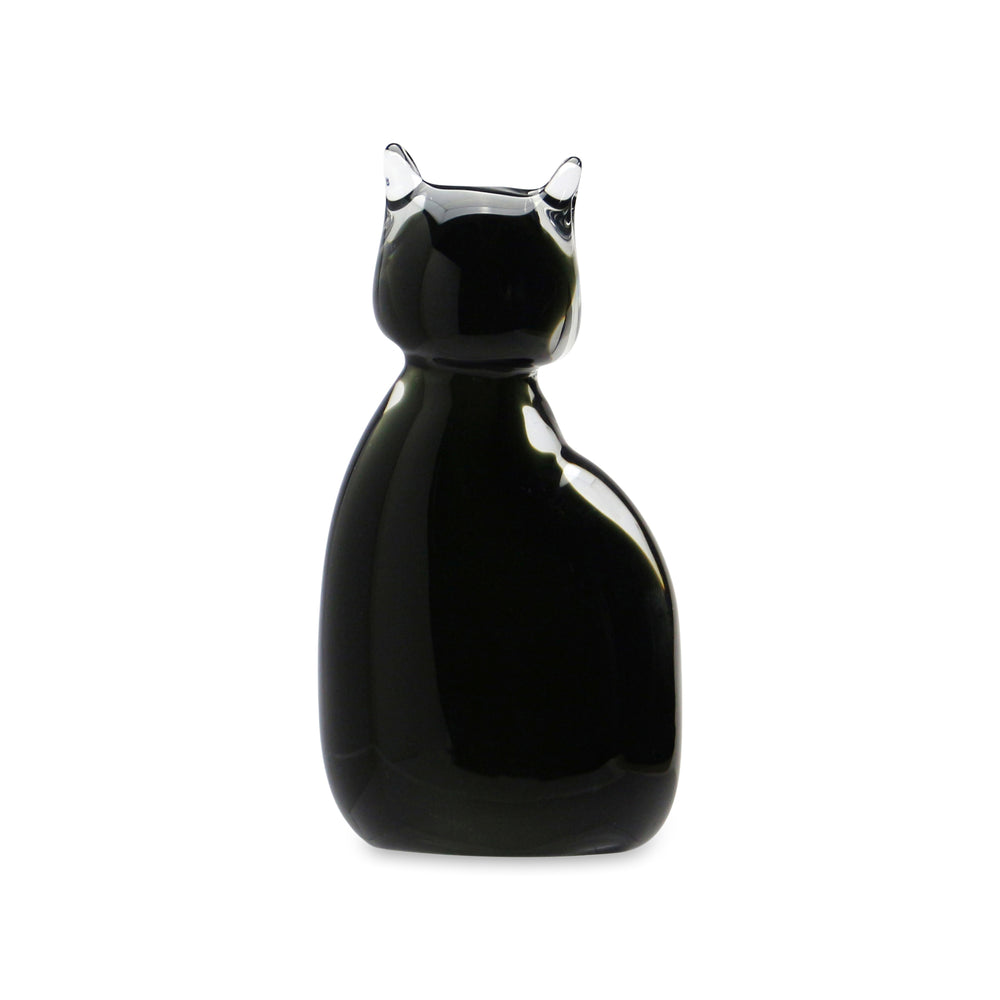 Glass Cat Object – Black