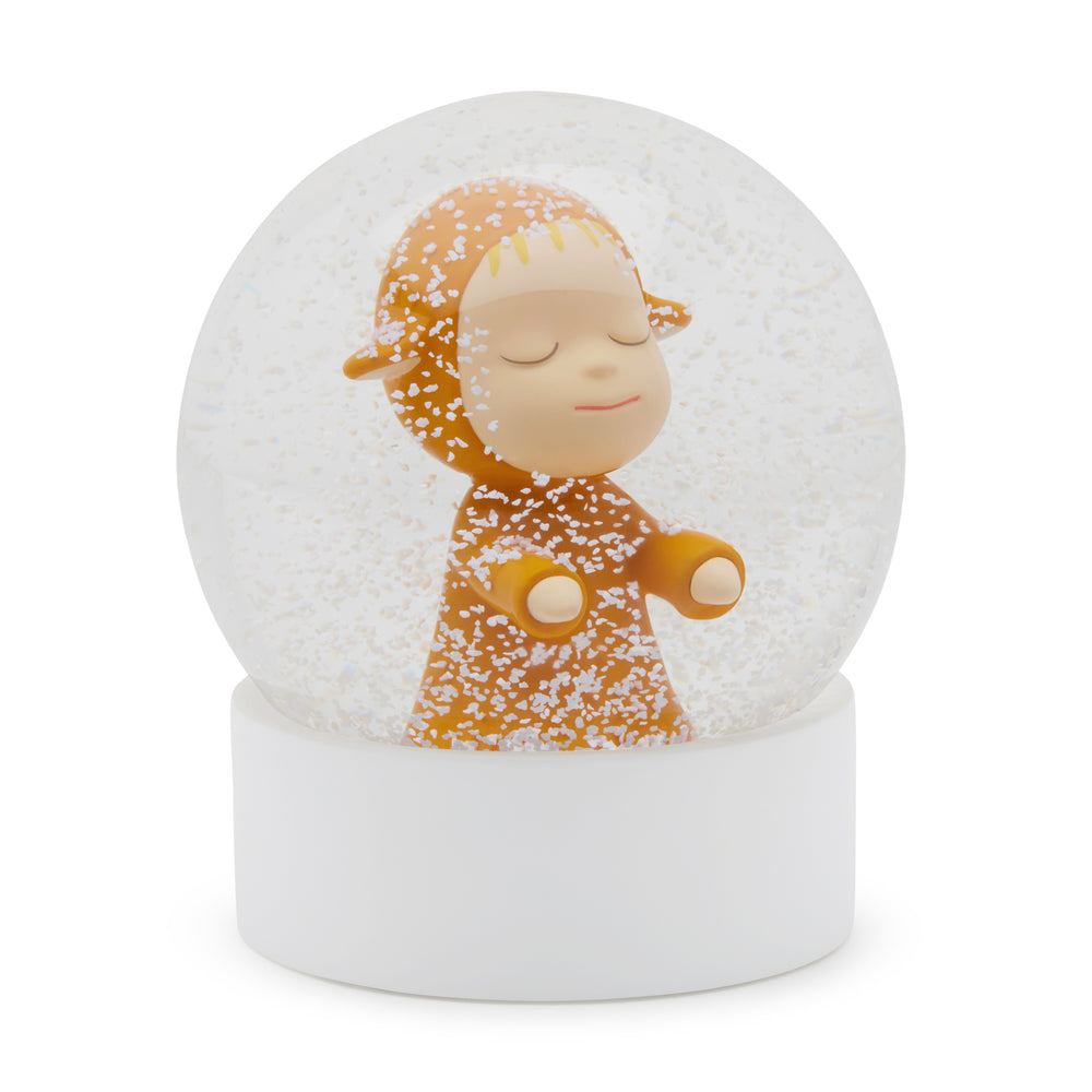 Yoshitomo Nara Little Wanderer Snow Globe – Yellow