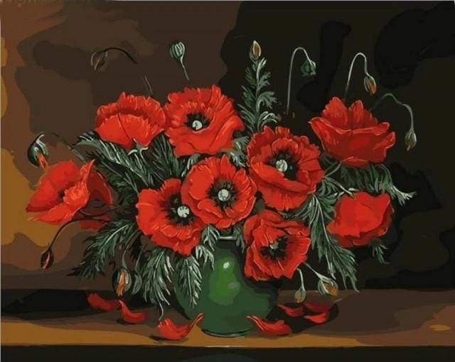 Dark Red Flowers