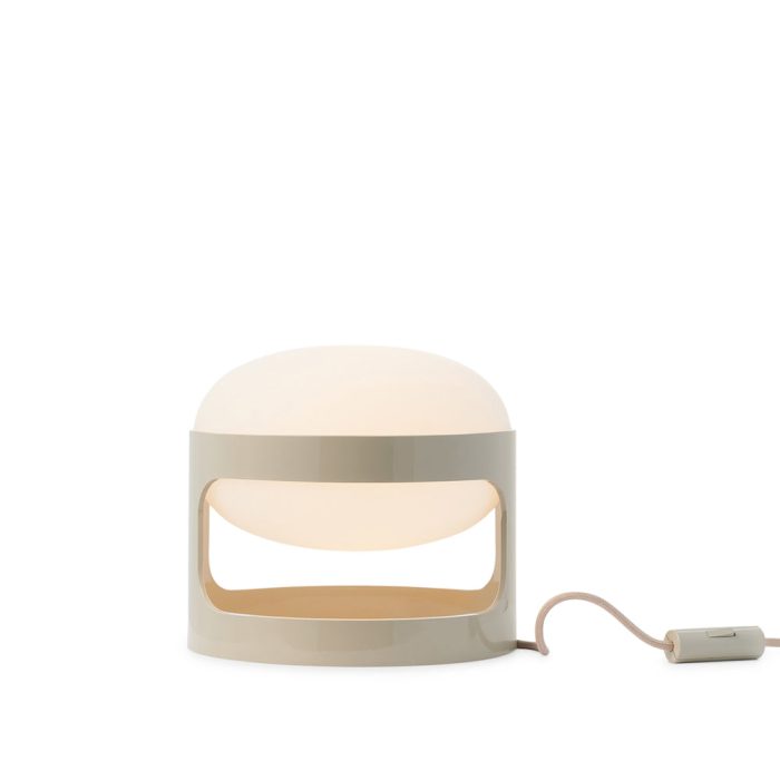 Joe Colombo KD28 Stacking Table Lamp from Kartell – Dove Gray