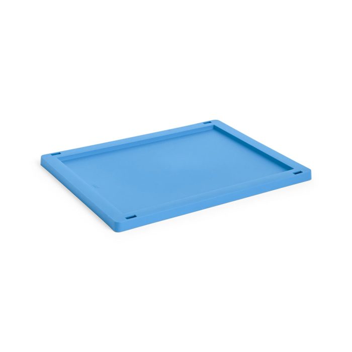 HAY Recycled Storage Bin Collapsible Plastic Lid – Electric Blue