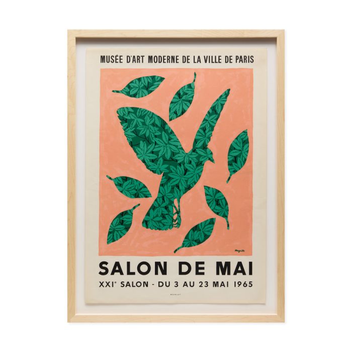 René Magritte Salon de Mai – XXI Salon Framed Poster
