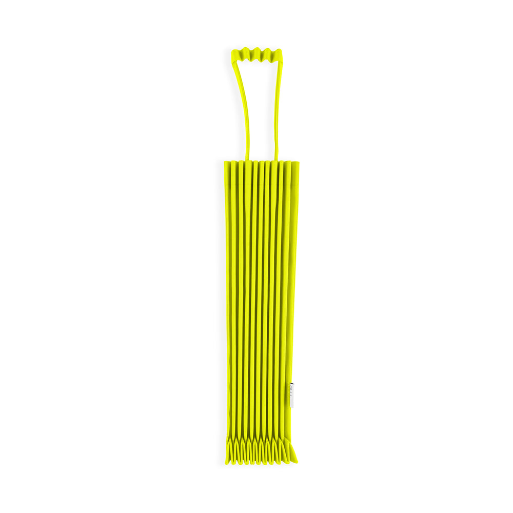 me ISSEY MIYAKE Recycled Polyester Trunk Pleats Bag – Lime Yellow