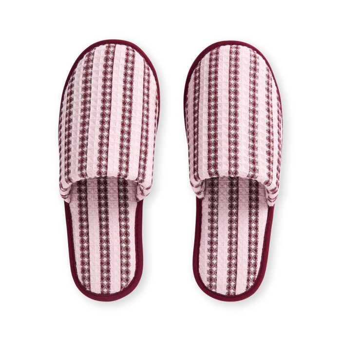 HAY Striped Waffle Slippers – Stripe Cool Pink