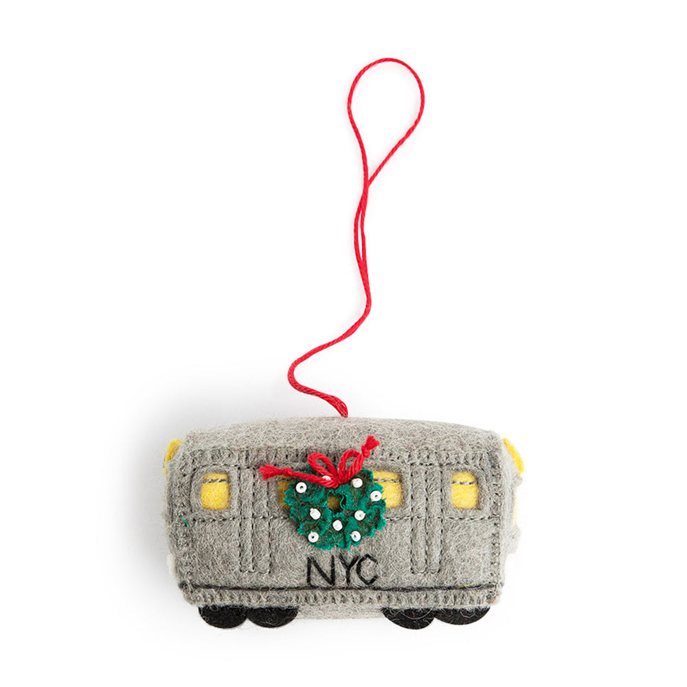NYC Felt Ornament – Subway