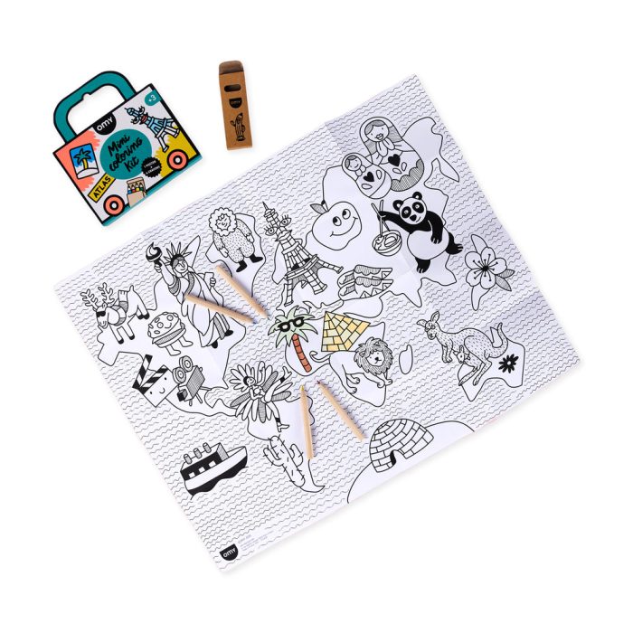 OMY Mini Coloring Kit – Atlas