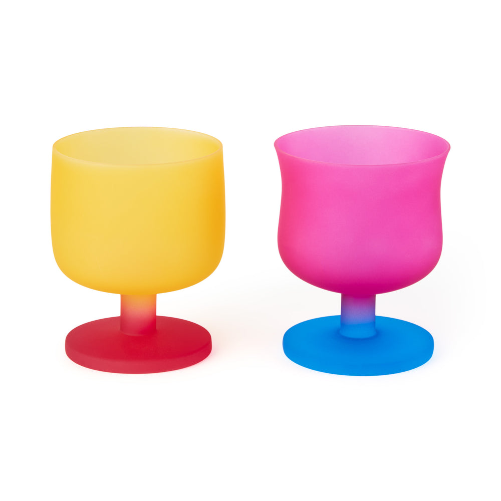 Theme Park Crystal Glass Stemware – Set of 2 – Sunset Ride