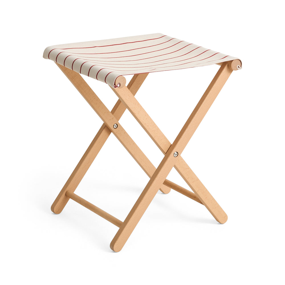 HAY Outdoor Market by Jasper Morrison Shop Folding Stool – Beige/ Red