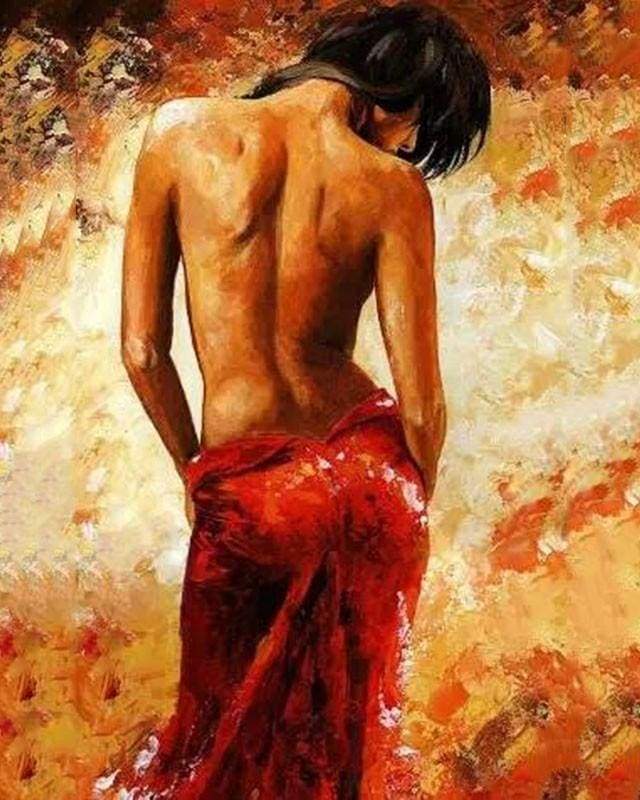 Female bare back