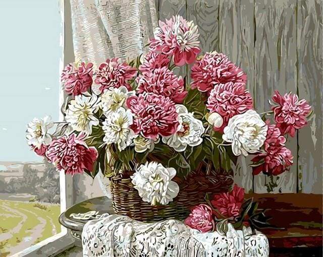 Pink & White Peonies