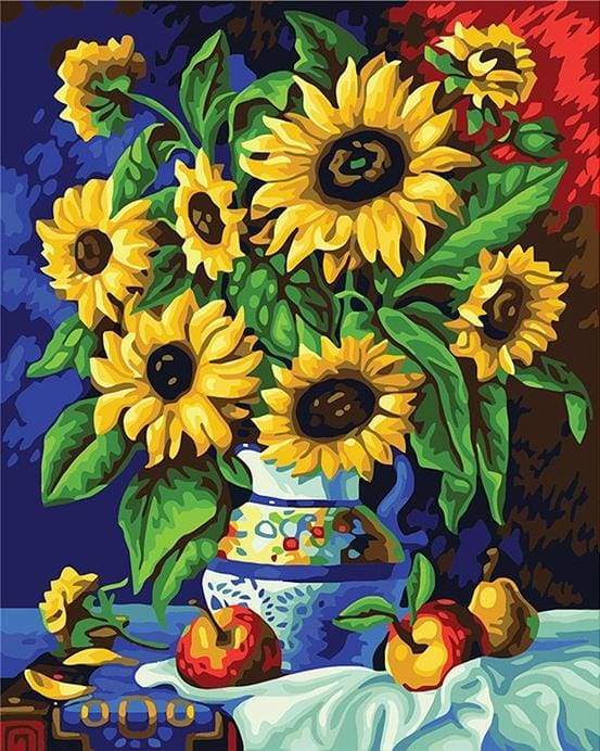 Pitcher and Sunflowers