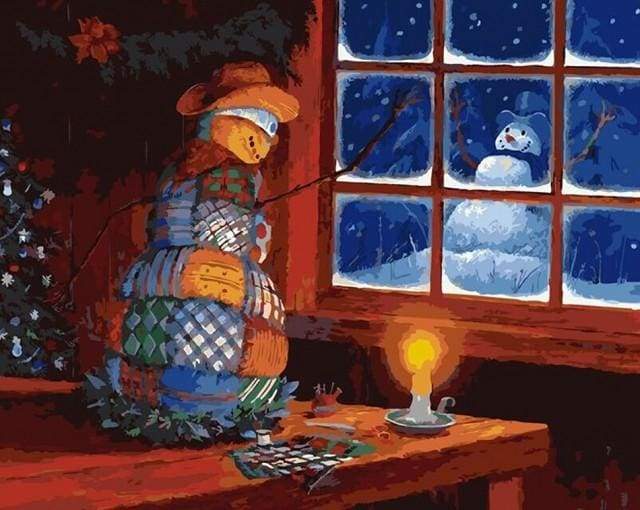 Snowman at the Window