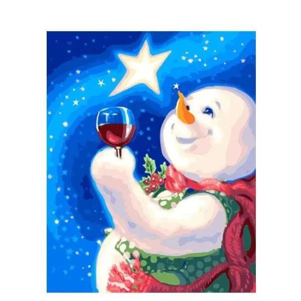 Snowman Drinking